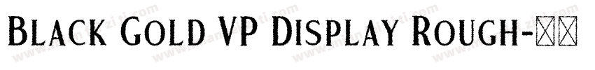 Black Gold VP Display Rough字体转换